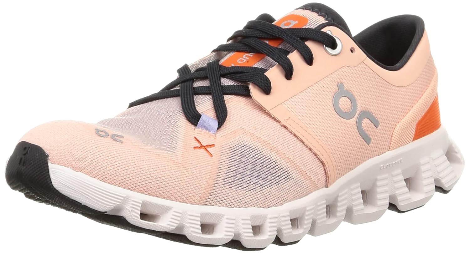 On Women's Cloud X 3 Sneakers Rose/Sand, Pink