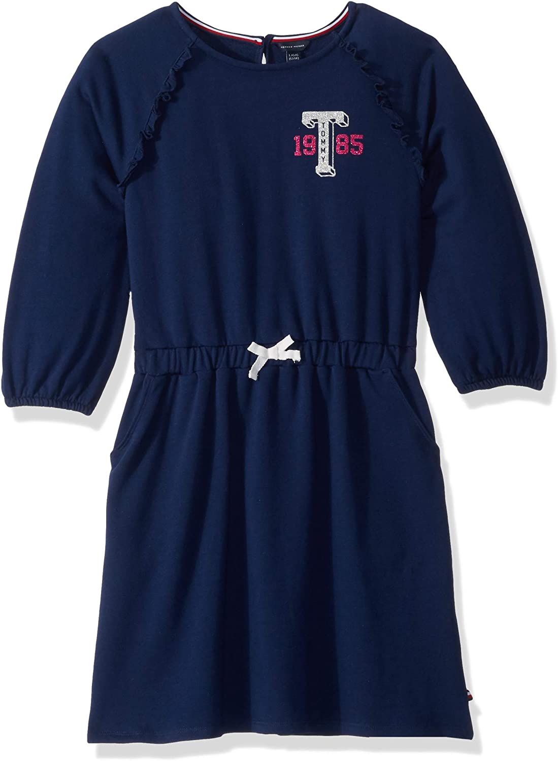 SAY YAS CLOTHING Girls’ Sweatshirt Dress French Flag Blue