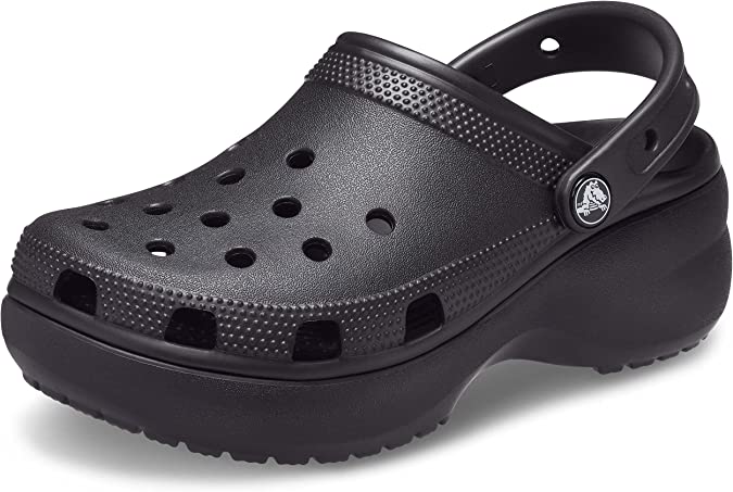 SAYYAS Women's Classic Platform Clog Black
