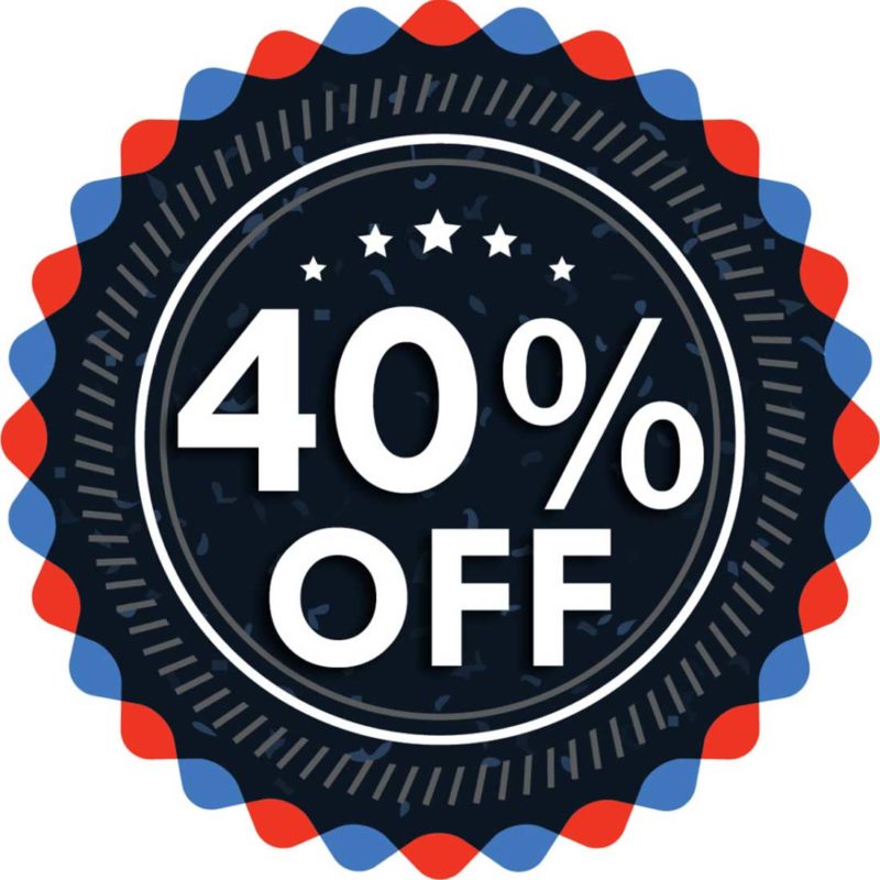 40% OFF